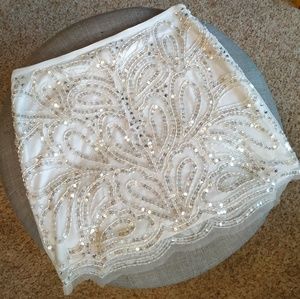 RAGA Silvermoon beaded mini skirt